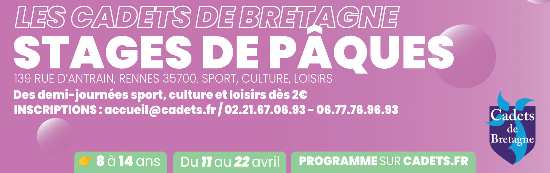 Vacances de Pâques : Deux semaines d'activités jeunesse